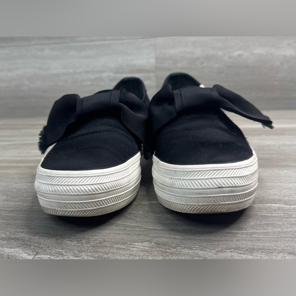Kate Spade X Keds Triple Decker Satin Bow Tie Slip On Sneakers Size 6 - Picture 2 of 8